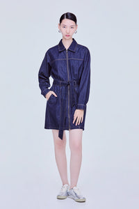 Mini Denim Shirt Dress
