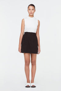 10245 Elasticated A Line Skirt Black