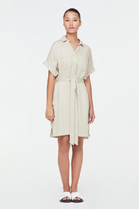 10246 Magyar BUtton Down Dress Beige