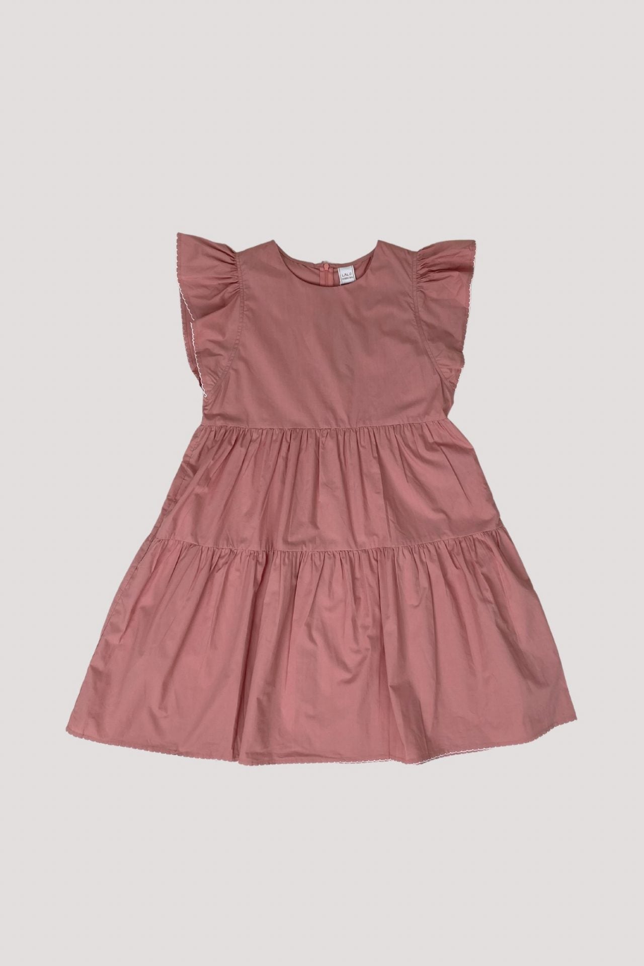 10535 FLARE BABY DOLL DRESS BLUSH FRONT