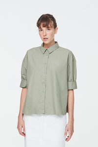 10585 Olive Classic Blouse