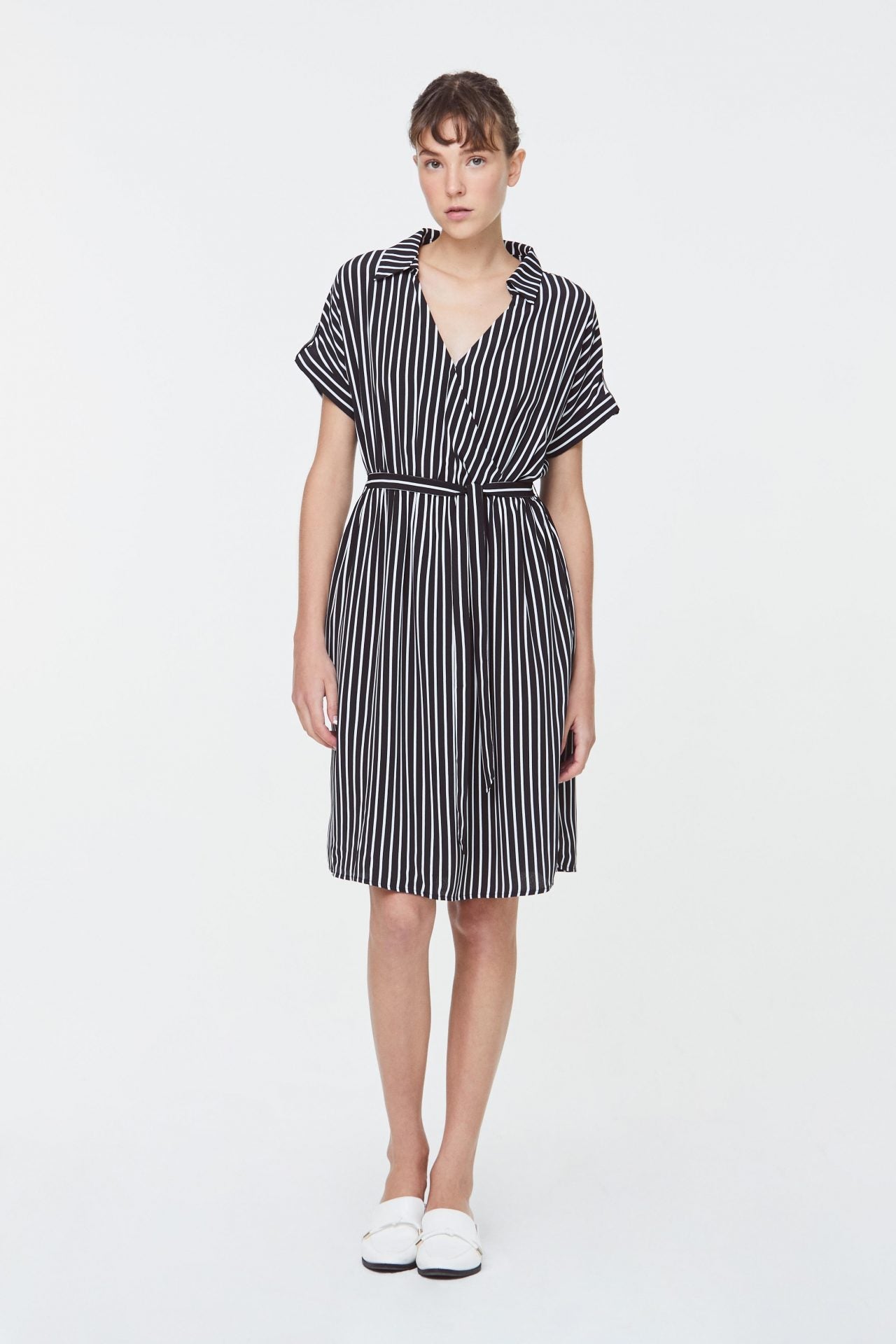 10761 Black Stripe Dress