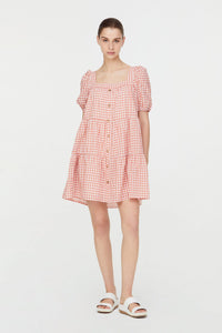 10826 SALMIN BUTTON DOWN TIERED DRESS