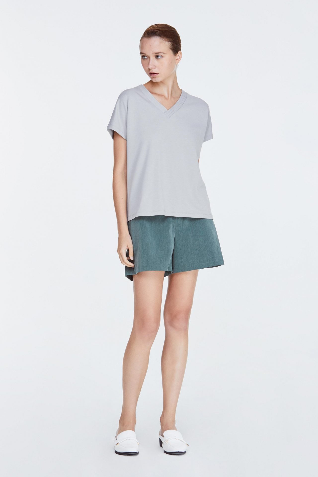 10880 GREY MAGYAR TEE BLOUSE