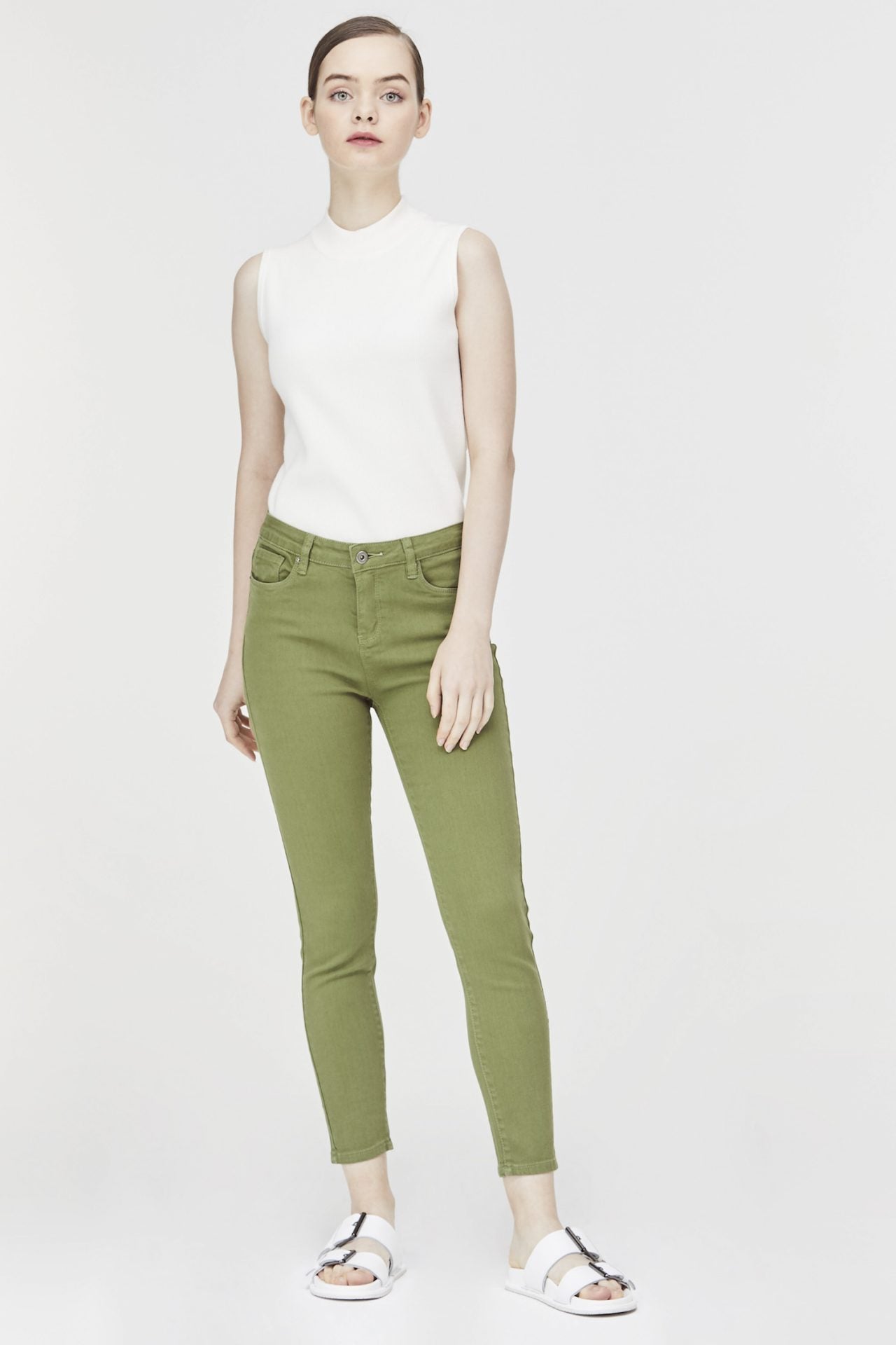 6063 ARMY GREEN LONG PANTS