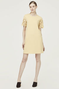 7328 light yellow dress