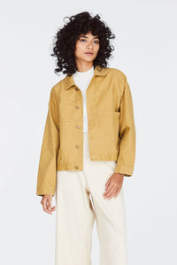 9051 oversized twill jacket camel