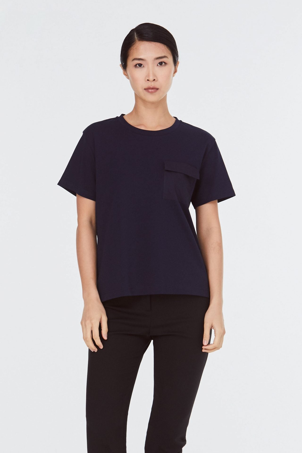 9142 NAVY PATCH POCKET TEE