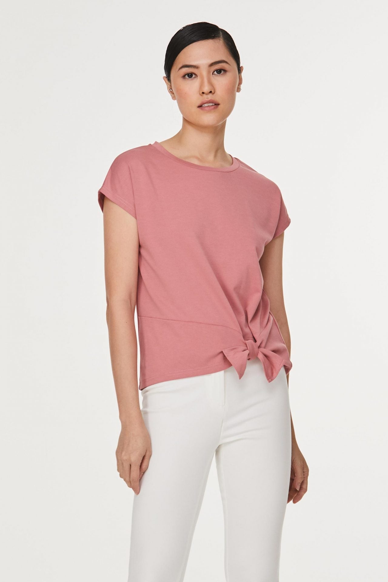 9615 PINK KNOTTED BLOUSE