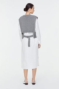 9873 Knitted Vest Hue Grey B