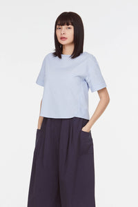 9999 BASIC COTTON BLOUSE SKY BLUE