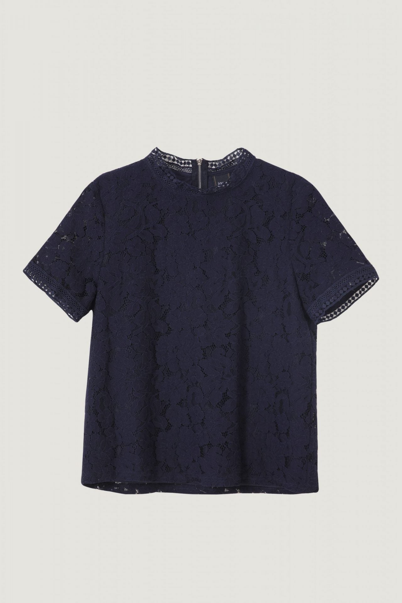AB 7475 NAVY LACE BLOUSE