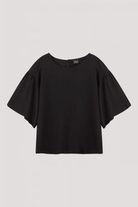 AB 9829 FLARED SLEEVES BLOUSE BLACK