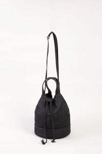 ABA 20834 DRAWSTRING BUCKET BAG BLACK