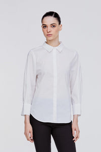 ABB 10919 BASIC 34 SLEEVE SHIRT CREAM