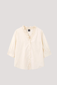 ABB 11302 V NECK BLOUSE LIGHT BEIGE