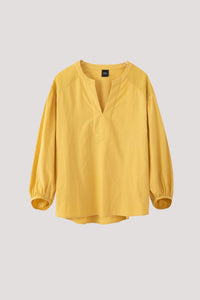 ABB 9470 V-NECK PUFFED SLEEVES BLOUSE YELLOW