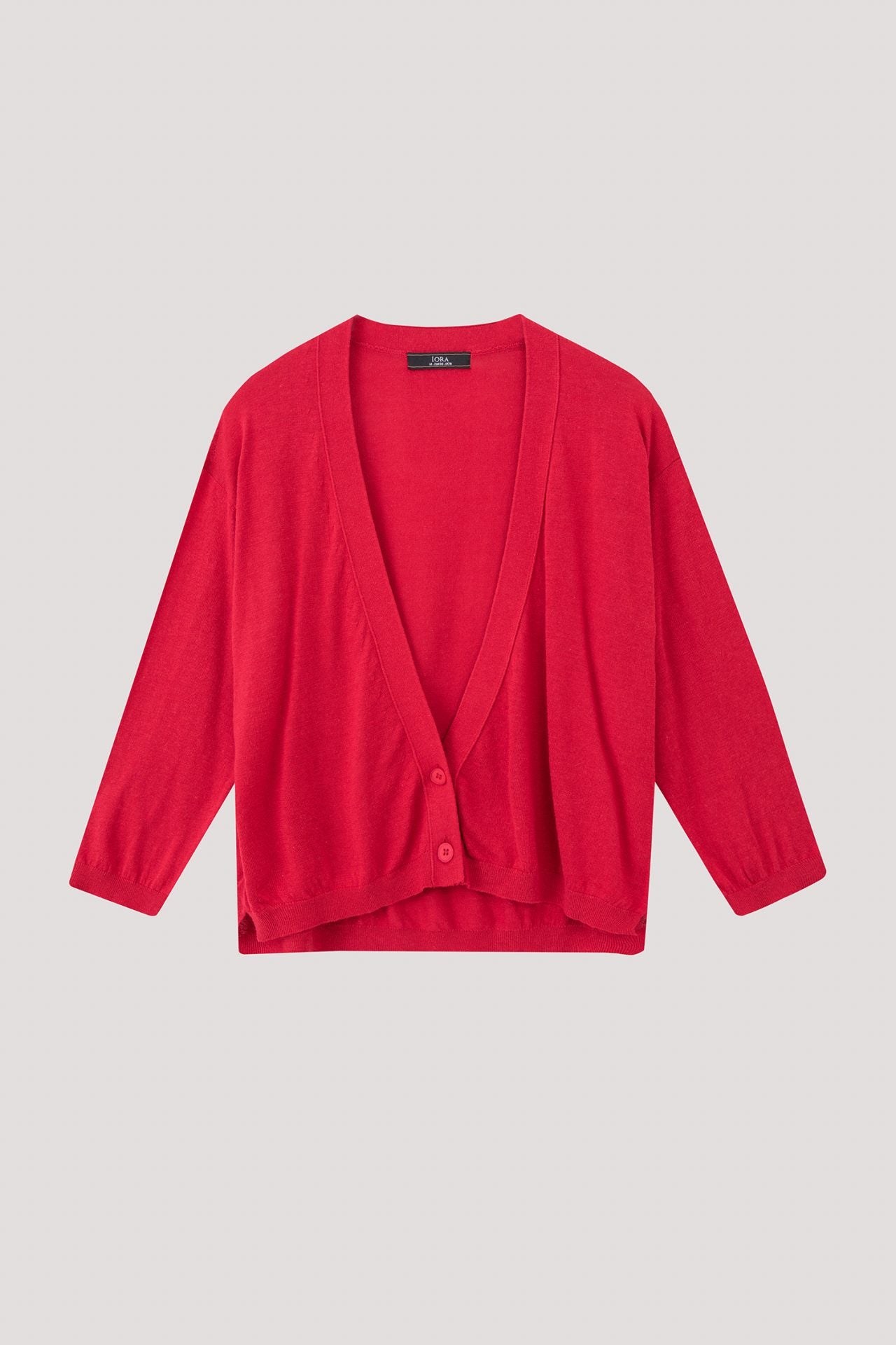 ACL 11177 V NECK CARDIGAN RED