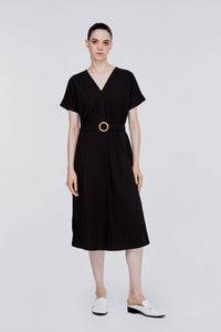 ADQ 11059 V-MAGYAR DRESS BLACK