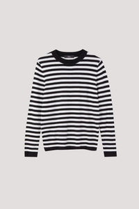 AKL 10816 LONG SLEEVES STRIPED TOP BLACK STRIPES