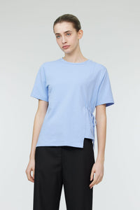 AT 10239 SIDE TIE TOP PERIWINKLE