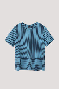 AT 10580 STRIPED TOP BABY BLUE