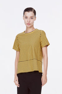 AT 10580 STRIPS TOP YELLOW