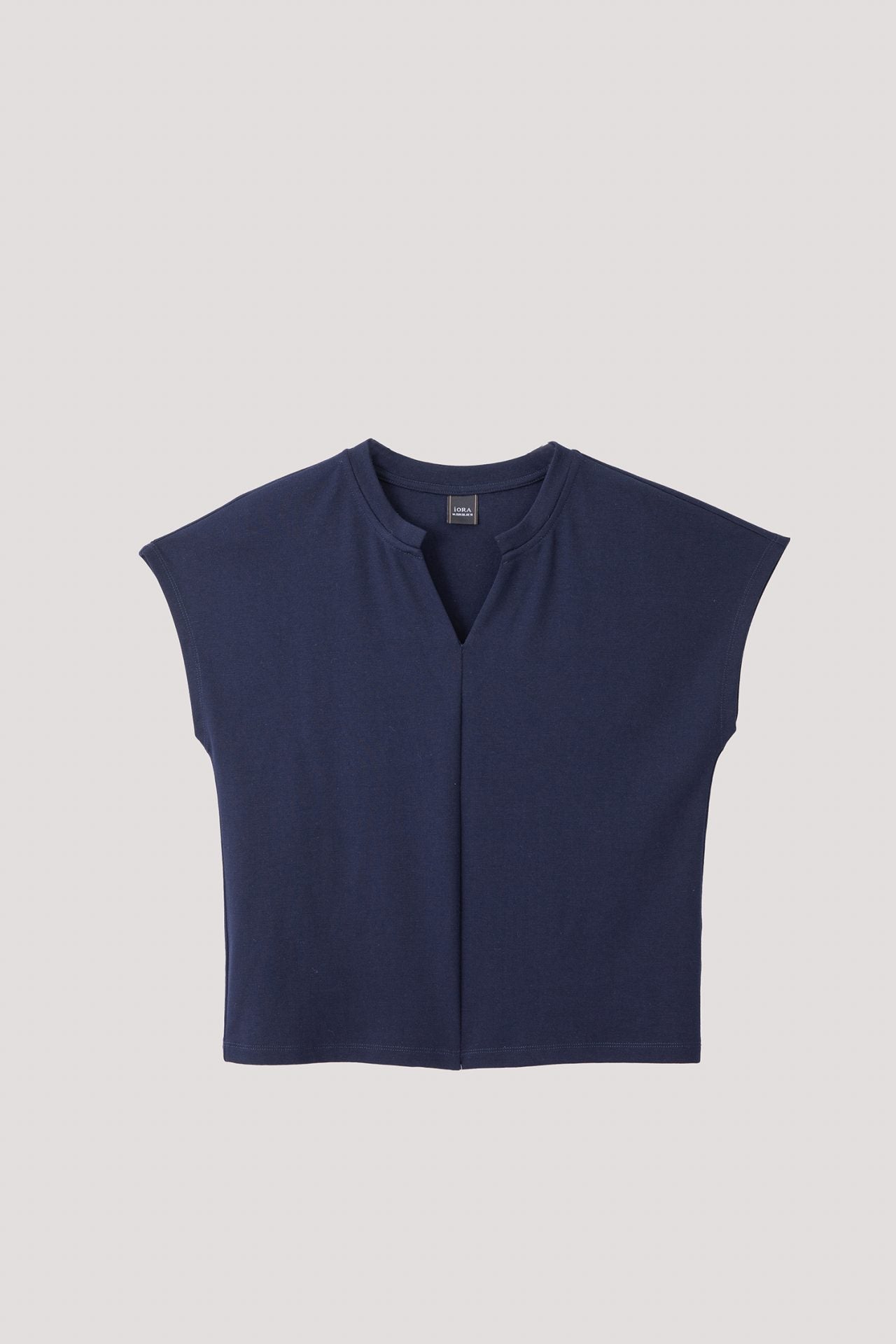 AT 11415 V NECK TOP NAVY