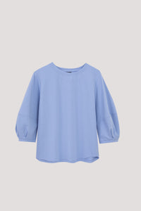 ATB 11239 PUFF SLEEVE TOP PERIWINKLE