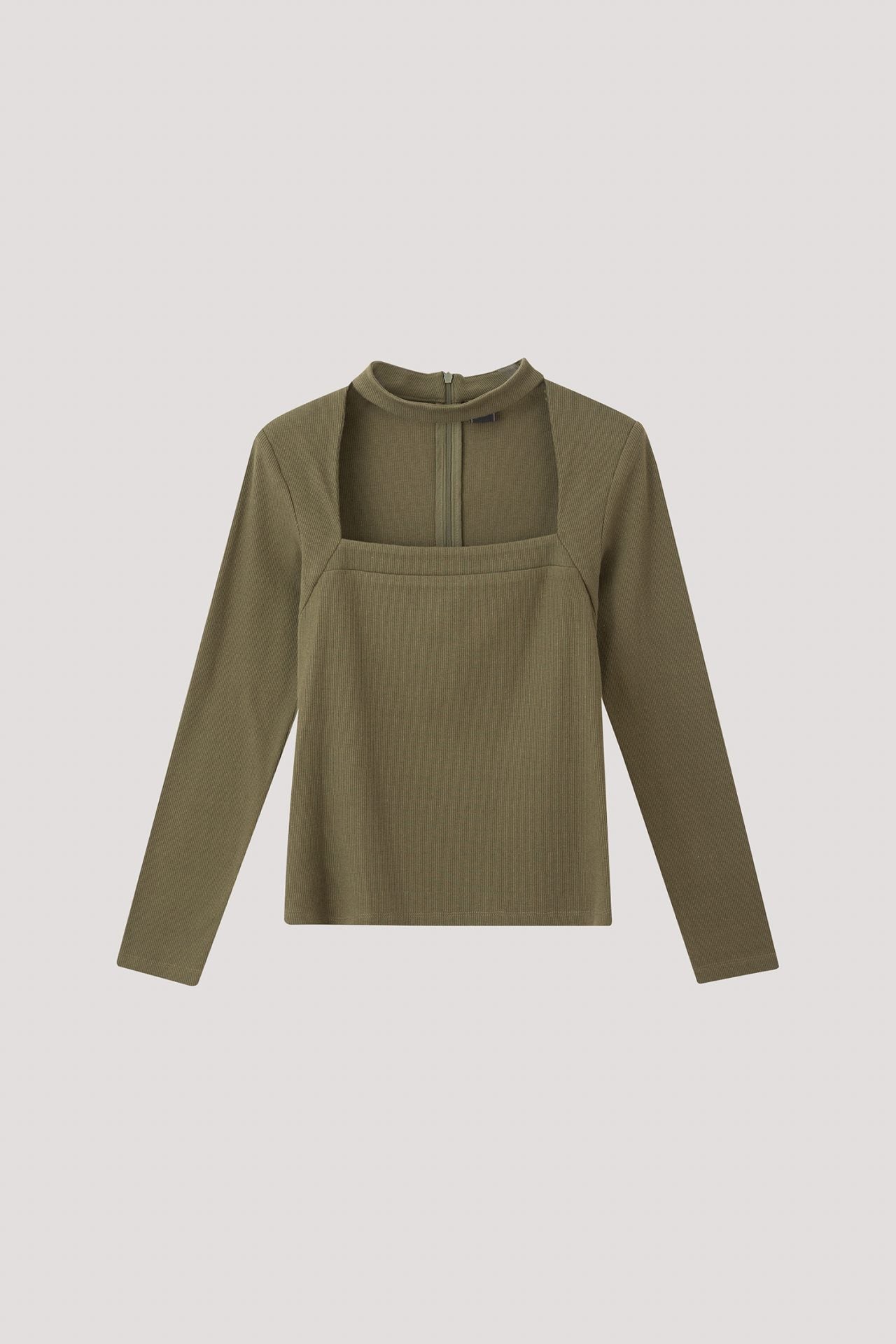 ATL 11095 FRONT SHOW BLOUSE ARMY GREEN