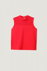 ATV 7607 RADISH RED SLEEVELESS TOP