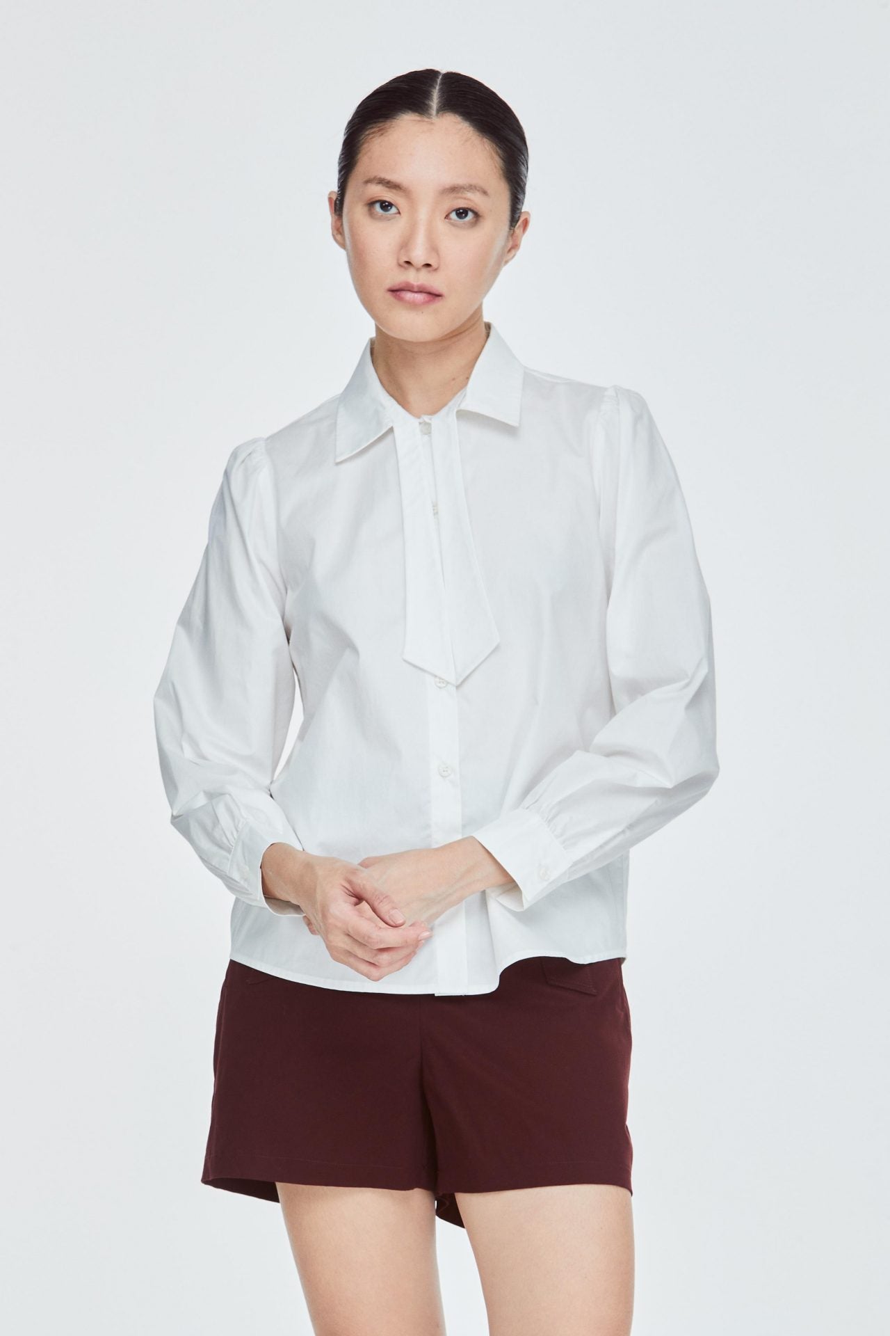 Collared Puff Sleeve Blouse – iORA Malaysia