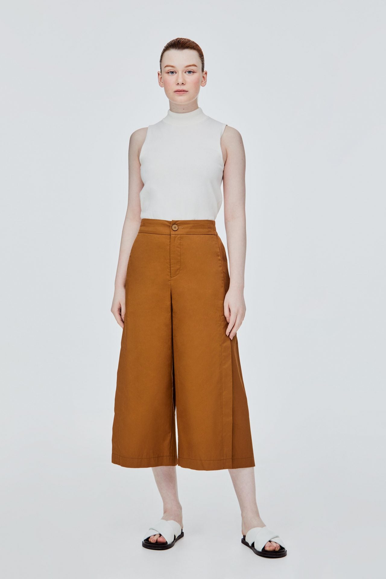 BP 11388 WIDE LEG TROUSERS BROWN