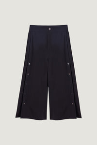 BPL 7435 BLACK SNAP BUTTON PANTS
