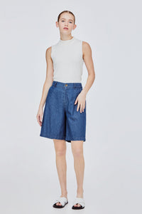 BPS 11460 BUTTONED SHORTS DEEP DENIM