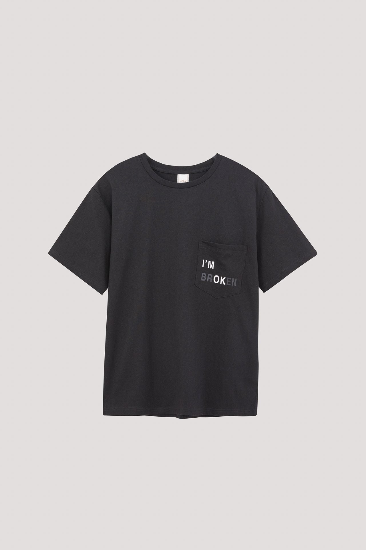 BT 10563 PATCH POCKET TEE BLACK