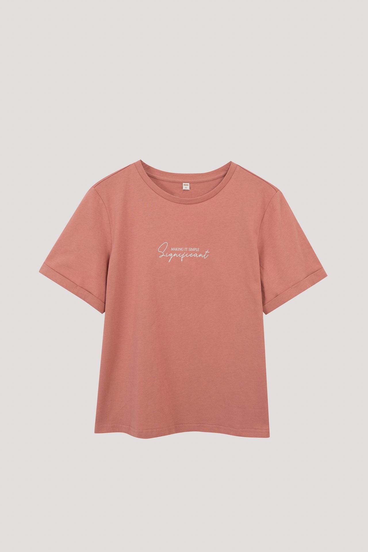 BT 11360 GRAPHIC TEE DARK SALMON