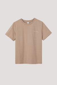 BT 9740 LETTER PRINTED TEE KHAKI