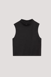 BTV 10412 HIGH NECK TANK TOP BLACK